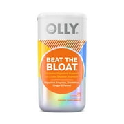 OLLY Beat the Bloat Capsule Supplement, Digestive Enzyme Support, Dandelion, Ginger, 25 Ct