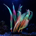 thumbnail image 4 of Soft Silicone Aquarium Plants Decoration Handmade Artificial Seaweed Ornament for Saltwater Freshwater Fish Tank with Base Realistic Safe, 4 of 7