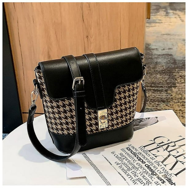 SDIGV Bolso de Mano para Mujer de Triple Seccion Bolso Bandolera de Cuero autentico con 8 Bolsillos Correa de Hombro Ajustable unica Bolsos de Mano Negro Walmart en linea