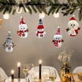 thumbnail image 6 of KaiXunRui Christmas Ornaments Ornaments Vintage Christmas Ornaments Christmas Cute Snowman Plush Ornaments Hat Wearing Snowman Dolls Christmas Tree Hanging Decor Box Plush Accessories, 6 of 7