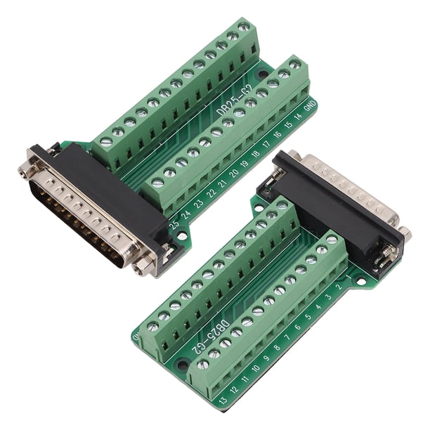 Señal Conector De Bloque De Terminales De 25 Pines Módulo De Señal Placa De Terminales PCB Tipo Tornillo Para Depuración De Comunicaciones