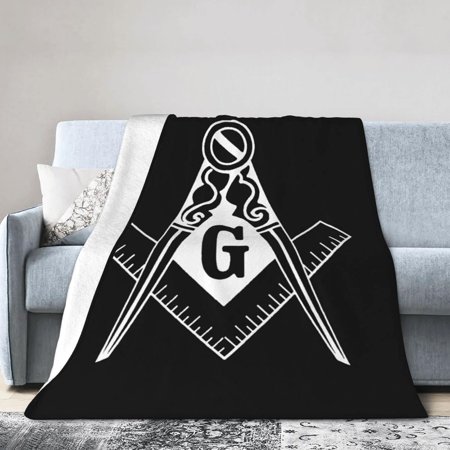 Masonic Symbols Lightweight Super Soft and All Season Warm,Thermal Blanket, Blanket for Sofas