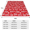 thumbnail image 2 of Red Christmas Throw Blankets, Christmas Hohoho Snowflake Soft Blanket Decorative for Home Sofa Couch Chair Living Bedroom,40x50 Inches, Winter Snowflake, 2 of 6