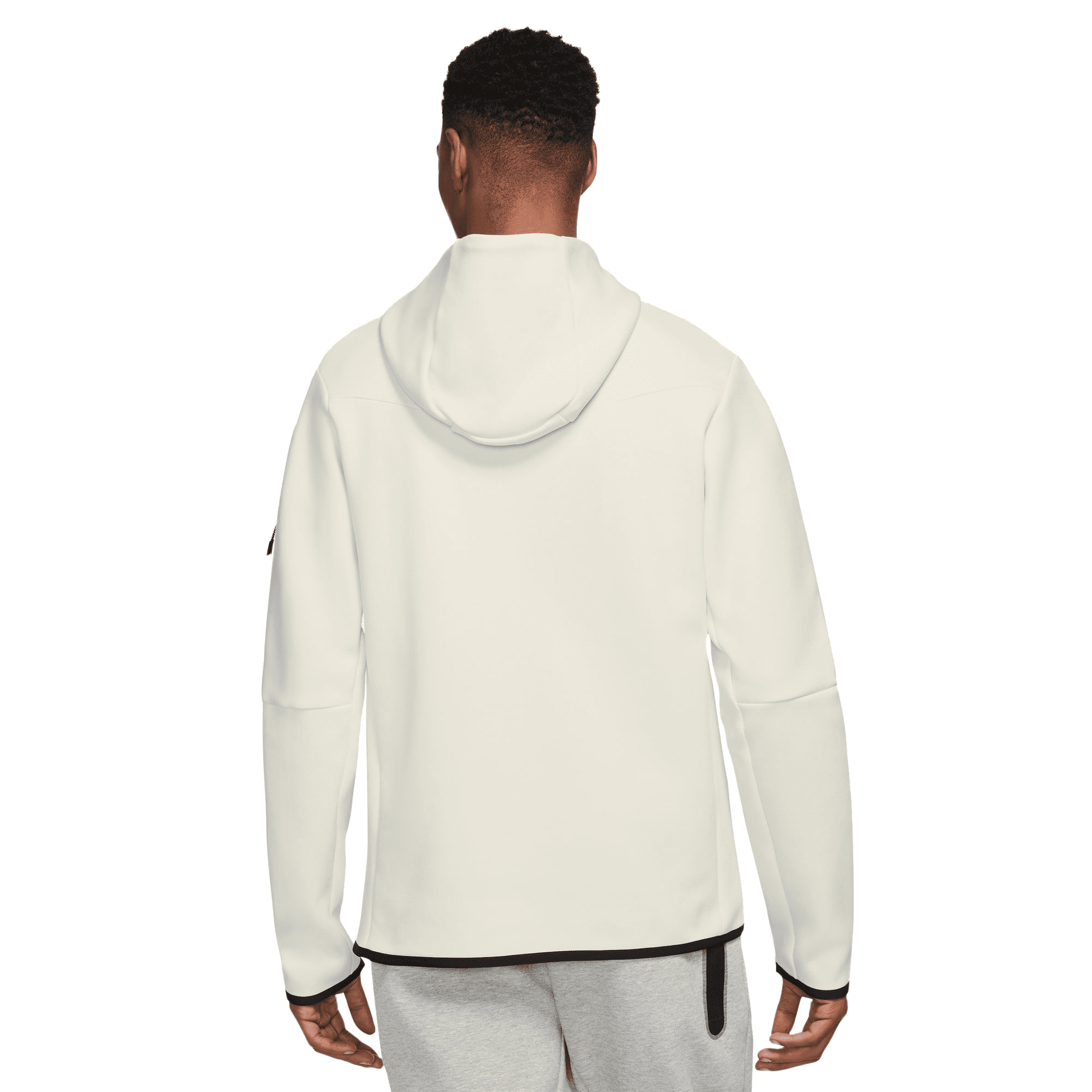 Men's Nike Sportswear Phantom/Black Tech Fleece Full-Zip Hoodie (CU4489  072) - XL