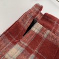 thumbnail image 2 of Gibobby faldas para mujer corta Falda de lana a cuadros de talle vintage de invierno para mujer(Rojo, M), 2 of 5