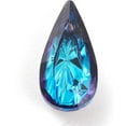 thumbnail image 3 of 10pcs Embossed Glass Rhinestone Pendants Teardrop Faceted Bermuda Blue 14x7x4mm Hole: 1.2mm, 3 of 4