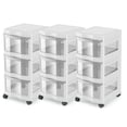 thumbnail image 1 of Life Story Classic 3 Shelf Storage Organizer Plastic Drawers, White (3 Pack), 1 of 8