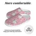 thumbnail image 6 of Lsque Rabbit And Flower Pattern Womens Comfort Cotton on Scuff With Memory Foam and Anti-skid Sole Slipper-35/36, 6 of 7