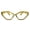 Amber Gold, variant on 2SeeLife Oversized TR-90 Cat Eye Reading Glasses for Women – Medium-Wide Fit, Sturdy Frame, Premium Geometric Readers, Black, +2.50