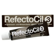 RefectoCil Eyelash and Eyebrow Tint 3 Natural Brown 0.5 Ounce