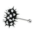 thumbnail image 4 of LYUMO Tongue Barbell,3Types Vibrating Tongue Ring Stud Barbell Stainless Steel Body Piercing Jewelry, Piercing Ring, 4 of 8