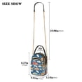 thumbnail image 2 of FORMRS Crossbody Bag for Women Quilted Travel Shoulder Cell Phone Purse with Chain Strap Handbag, Blue Cute Train Pattern, 2 of 7