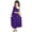 Purple, variant on Girls Ruffle Metallic Gold Dance Dress Long Sleeve Ballroom Tunic Dress Church Block Praise Dancewear Red 4