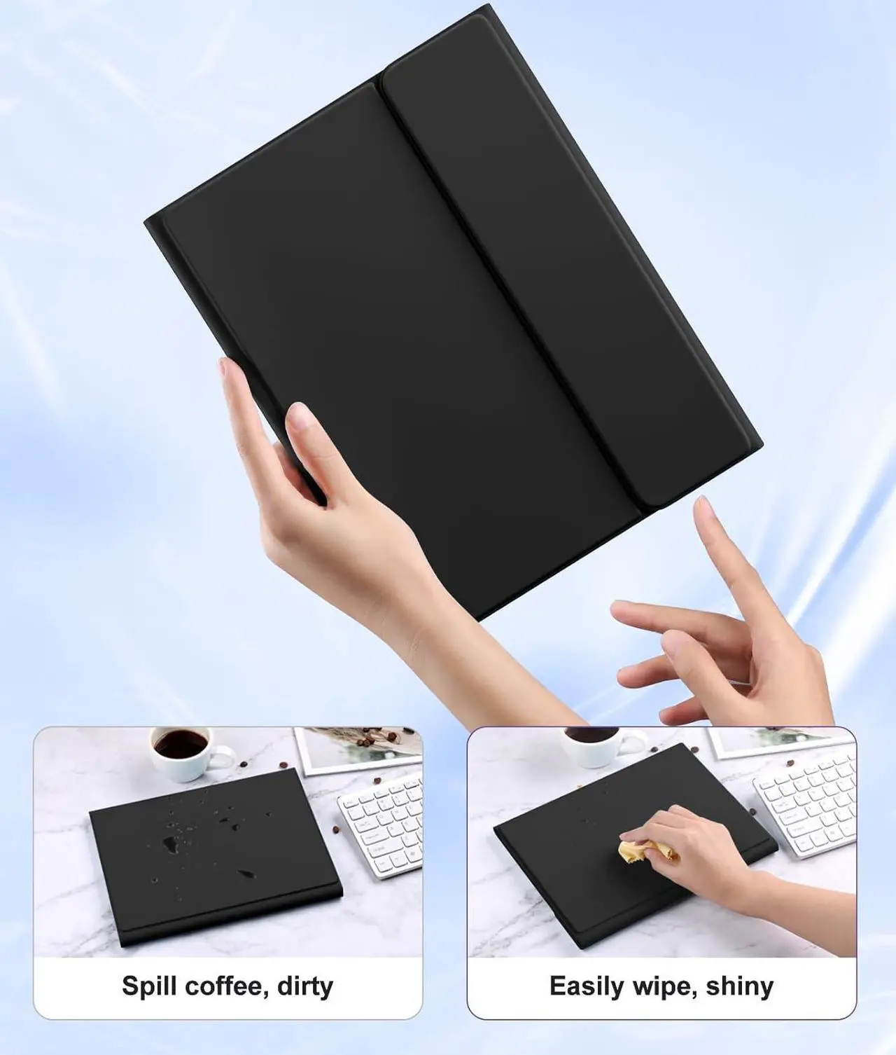 Keyboard Case for Xiaomi Pad 7/ Pad 7 Pro 11.2 Inch, 7 Color Backlit, Magnetic Detachable Wireless Bluetooth Keyboard, Multi-Touch Trackpad, Stain Resistant Cover, Rechargeable