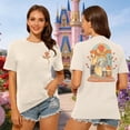 thumbnail image 4 of MOUSYA Magic Kingdom Shirt Women Beauty Shirts Belle Princess Tee Tale As Old As Time T-Shirt Vacation Short Sleeve Tops, 4 of 14