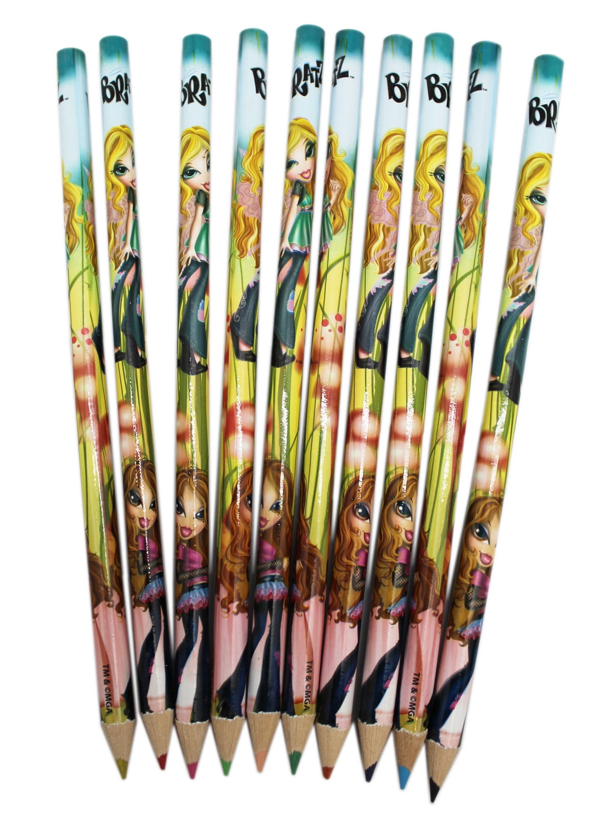 Bratz Fashion Pixiez Assorted Colored Pencils Set (10 Pencils