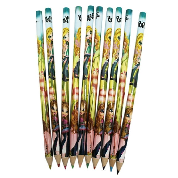 Bratz Fashion Pixiez Assorted Colored Pencils Set (10 Pencils)