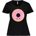 thumbnail image 3 of Inktastic Light Pink Donut Women's Plus Size T-Shirt, 3 of 5