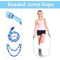 thumbnail image 2 of GHSDFBB Jump Rope, Adjustable Length Tangle-Free Segmented Soft Beaded Skipping Rope, Fitness Jump Rope for Kids, Man, and Women Weight Loss 9.2 Feet, 2 of 7