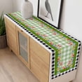 thumbnail image 4 of Happy Easter Table Runner 70 Inches Long Farmhouse Dress Scarves, Spring Bunny Ears Eggs Buffalo Checkered Dining Tablerunner for Coffee Table/Kitchen Island/Party Décor, 13" x 70", 4 of 8