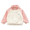 thumbnail image 2 of COM1950s Kids Jacket, Solid Color, Daily Outdoor, Hooded Zipper, Thickened, Pocket, Warm, Casual Fashion, 2 of 5
