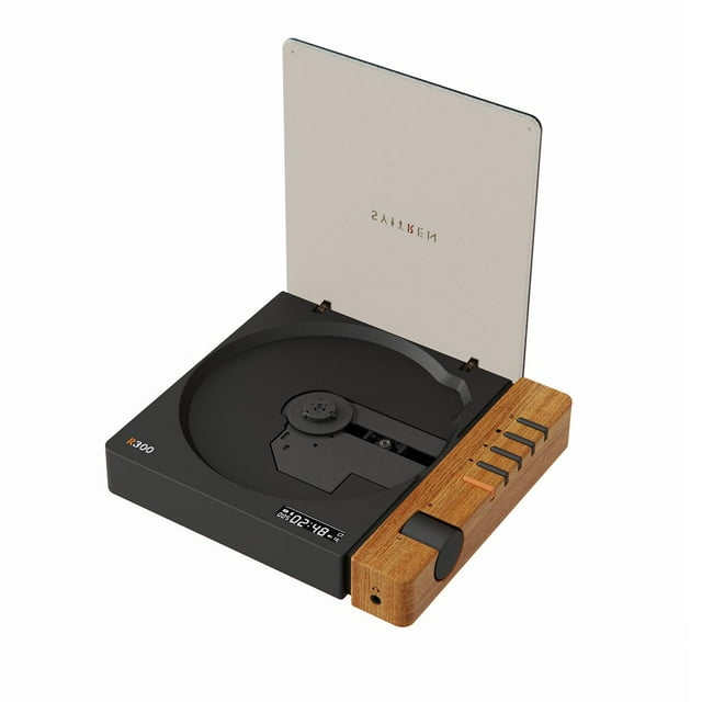 syitren R300 CD Player Portable Bluetooth Desktop Retro CD Players for Home,Without Speakers, Rechargeble Battery Small Compact Vintage CD Player,SPD
