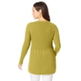 thumbnail image 2 of Jessica London Women's Plus Size Ribbed Baby Doll Tunic Sweater, 2 of 4