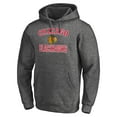 thumbnail image 2 of Men's Charcoal Chicago Blackhawks Victory Arch Team Fitted Pullover Hoodie, 2 of 3