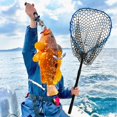 thumbnail image 4 of Red de pesca SEASPRO telescópica de aleación de aluminio y caucho azul, 4 of 8
