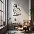 thumbnail image 2 of LaModaHome Exclusive Couple Hugging Metal Wall Art – Durable & Artistic Metal Wall Art for Home and Office Decor, Perfect for Any Interior Design Aesthetic, 2 of 5