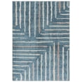 thumbnail image 2 of SAFAVIEH Blair Sorrel Geometric Striped Machine Washable Area Rug, 8' x 10', Blue/Multi, 2 of 13