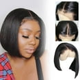 zaroyeax-front-lace-wig-female-black-medium-split-short-straight-fiber