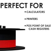 Noa Store Calculator Ribbons Pack for Canon MP11DX MP-11DX, Black & Red, 6 Count