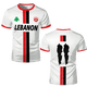 thumbnail image 2 of Camisetas de fútbol del Líbano, camisetas para adultos y niños, uniformes deportivos de fútbol ligeros de lujo con estampado digital, ropa con la bandera del Líbano para hombres, 2 of 4