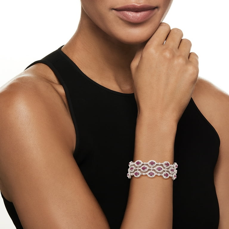 Three-row cuff bracelet, Simons, Shop Women's Bracelets Online