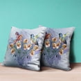 thumbnail image 4 of Amrita Sen Designs CAPL704BrCDS-ZP-26x26 26 x 26 in. Hummingbird Love Broadcloth Indoor & Outdoor Zippered Pillow - Muted Mint, Yellow & Blue, 4 of 4