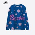 thumbnail image 3 of Sudadera con capucha de cuello redondo con estampado de princesa Barbie nueva de primavera y otoño de 2024, sudadera con capucha informal de manga larga con cuello redondo, regalo de Navidad rosa, 3 of 5