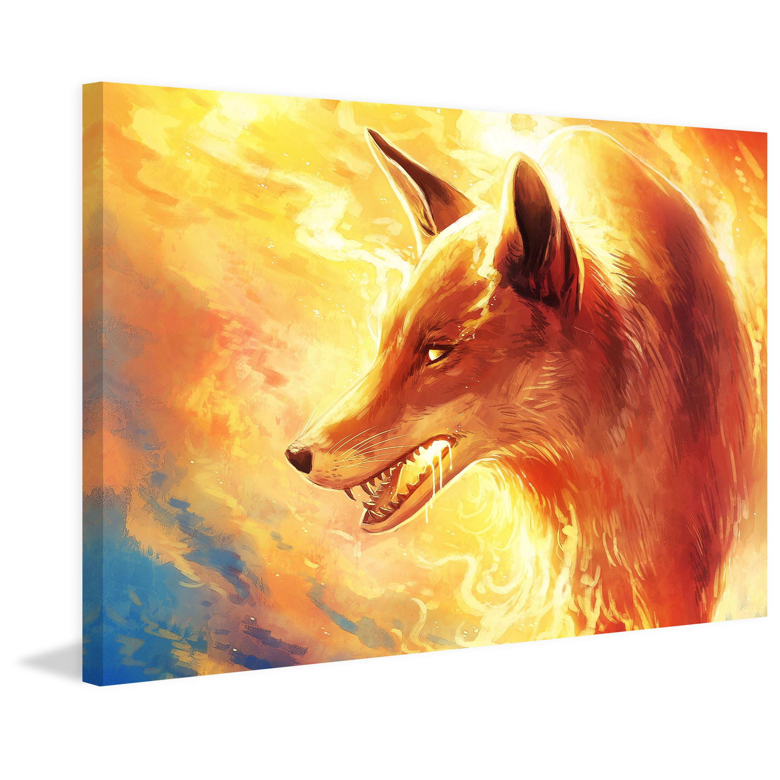 Marmont Hill "Fire Fox" Painting Print on Canvas