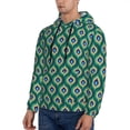 thumbnail image 3 of Daiia Peacock'S Tail for Men's Fashion Hoodies & Sweatshirts with Kangaroo Pocket Hooded Sweatshirt Breathable & Moisture Wicking-Medium, 3 of 7