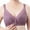 Purple, variant on Darzheoy Bras for Women No Underwire Women Lace Front Buckle Bra With Large Shoulder Straps And No Steel Ring Bra M(38)