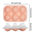 thumbnail image 2 of Silicone Molds 6 Cavity Ice Molds With Flower Round Shapes Release Reusable Ice Cream For Homemade Popsicles, 2 of 5