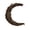 B, variant on Rodiuiu Natural Woven Rattan Moon Wreath, Hollow Crescent Shape Wreath Base, Durable Decorative Hanging Ornament for Seasonal Home Decor