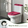 thumbnail image 5 of HELLHERO Spider Web Cozy Polyester Fabric Toilet Seat Covers Set Fits All Toilet Shapes Comfortable and Practical Bathroom Toilet Cover Set Elastic Bottom for Indoor Home, 5 of 8
