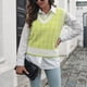 thumbnail image 1 of Chaleco de suéter para mujer suéter sin mangas a cuadros lavable a máquina de tela de poliéster informal suave de punto de moda para el trabajo para el otoño ANGGREK Otros, 1 of 7