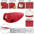 thumbnail image 2 of Winter Dog Coat Windproof Waterproof Dog Jacket Warm Dog Vest Cold Weather Pet Clothes, Double Wool Lining, Fits Small Medium Dogs (S, Red), 2 of 5