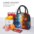 thumbnail image 5 of Fotbe Red And Blue Flame Waves Pattern Lunch Bag, Insulated Lunch Box, Small Leakproof Cooler Food Lunch Containers Reusable High Capacity Lunch Tote Bags for Work, Travel, Outdoor, 5 of 6