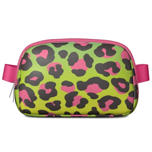 Romantic Cheetah Pattern Belt Bag – Vintage Animal Print Fanny Pack with Dynamic Style