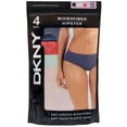 thumbnail image 4 of DKNY Ladies 4 Pack Microfiber Hipster, Size XL, Ink/Coral/Sage/Ballerina, 4 of 5