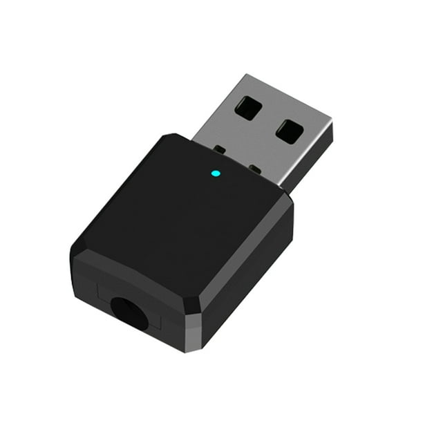 Transmisor Receptor Bearachild USB 5.0 2-en-1 Adaptador de Audio 3.5mm Negro
