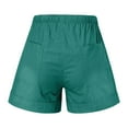 thumbnail image 4 of Swim Shorts Women New High Waist Elastic Lace Up Summer Bermuda Cargo Board Gym Wear Resistant Breathable Green Bottoms Sizes M, 4 of 5